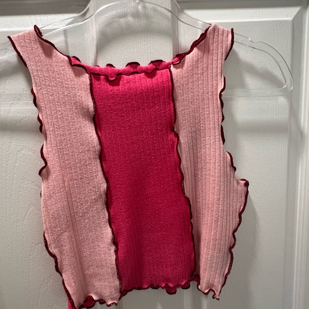 Stylish Pink Sleeveless Top